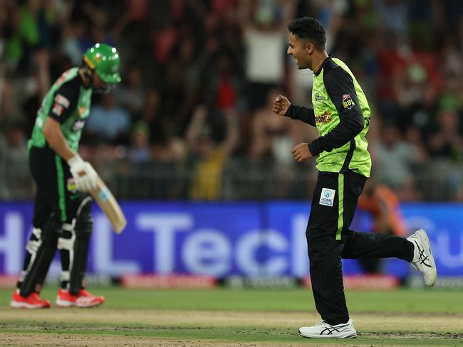 While Sangha’s Test ambitions remain, the leg-spinner is solely focused on helping the Thunder win another BBL title. Picture: Robert Cianflone/Getty Images