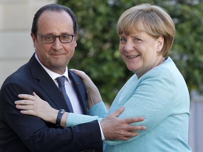 ‘It is now up to Tsipras’ ... Francois Hollande and Angela Merkel say the door is open to discussions.