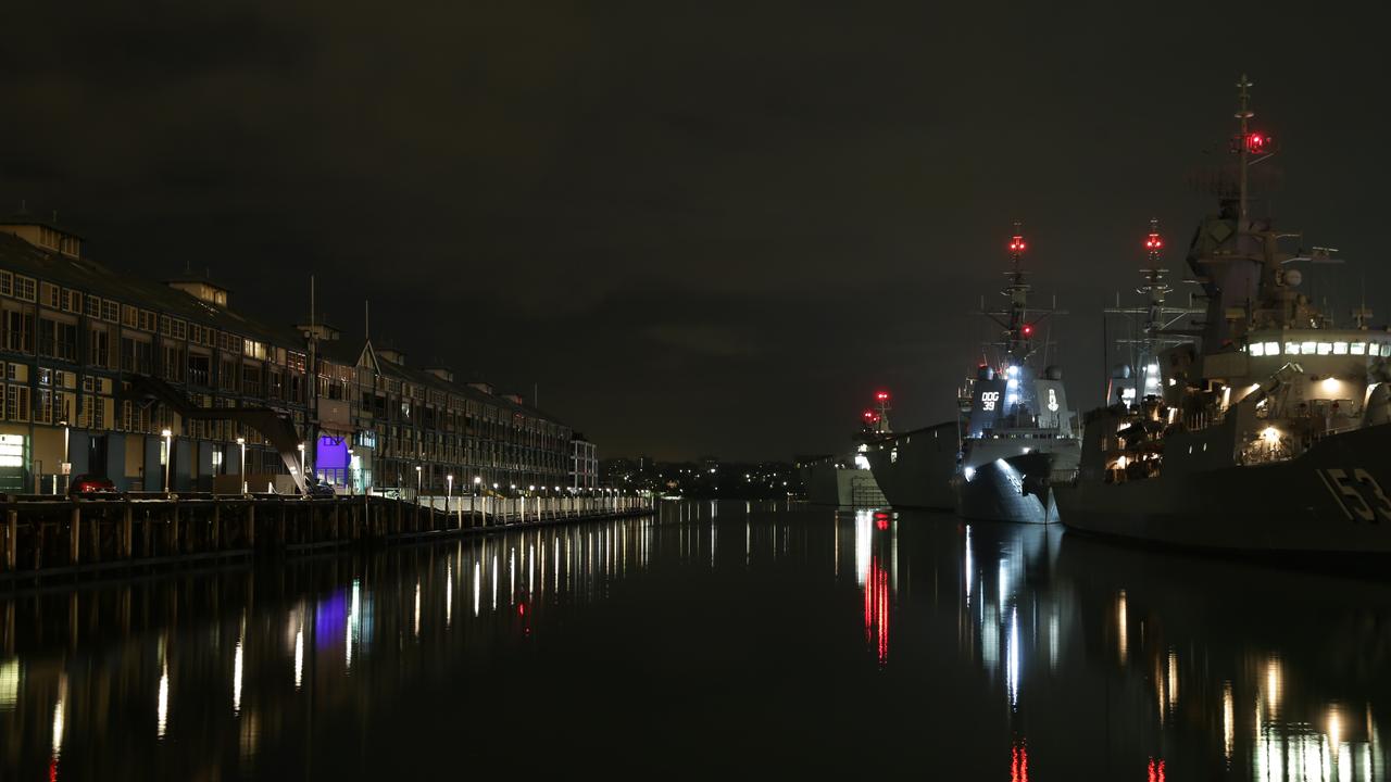 Sydney Harbour at Woolloomooloo Wharf, where a body was found on Monday night. Picture: File image/Bill Hearne