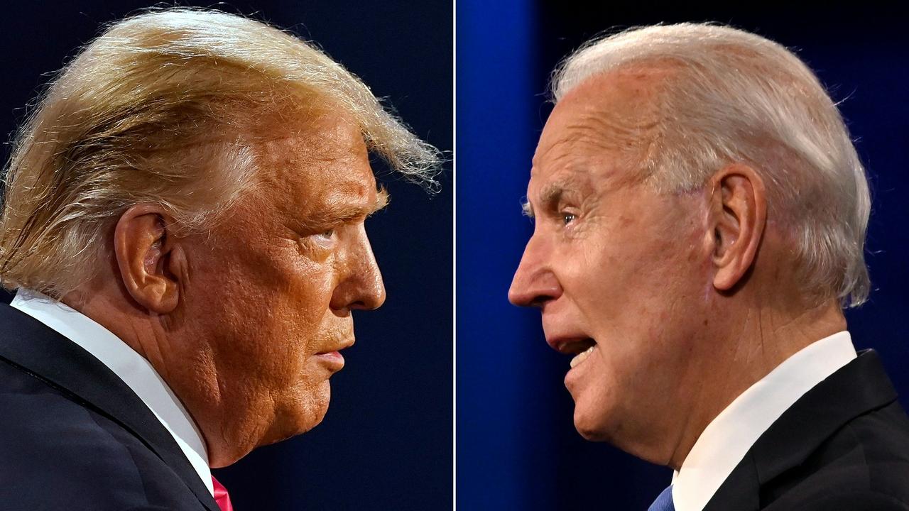 The November 3 election has bitterly divided America. Picture: Morry GASH and Jim Watson/AFP