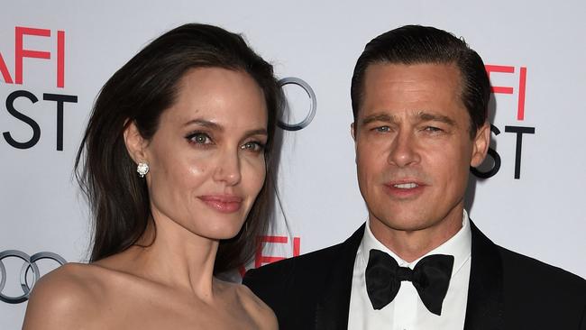 Angelina Jolie and Brad Pitt at a movie premier in November 2015. Picture: AFP