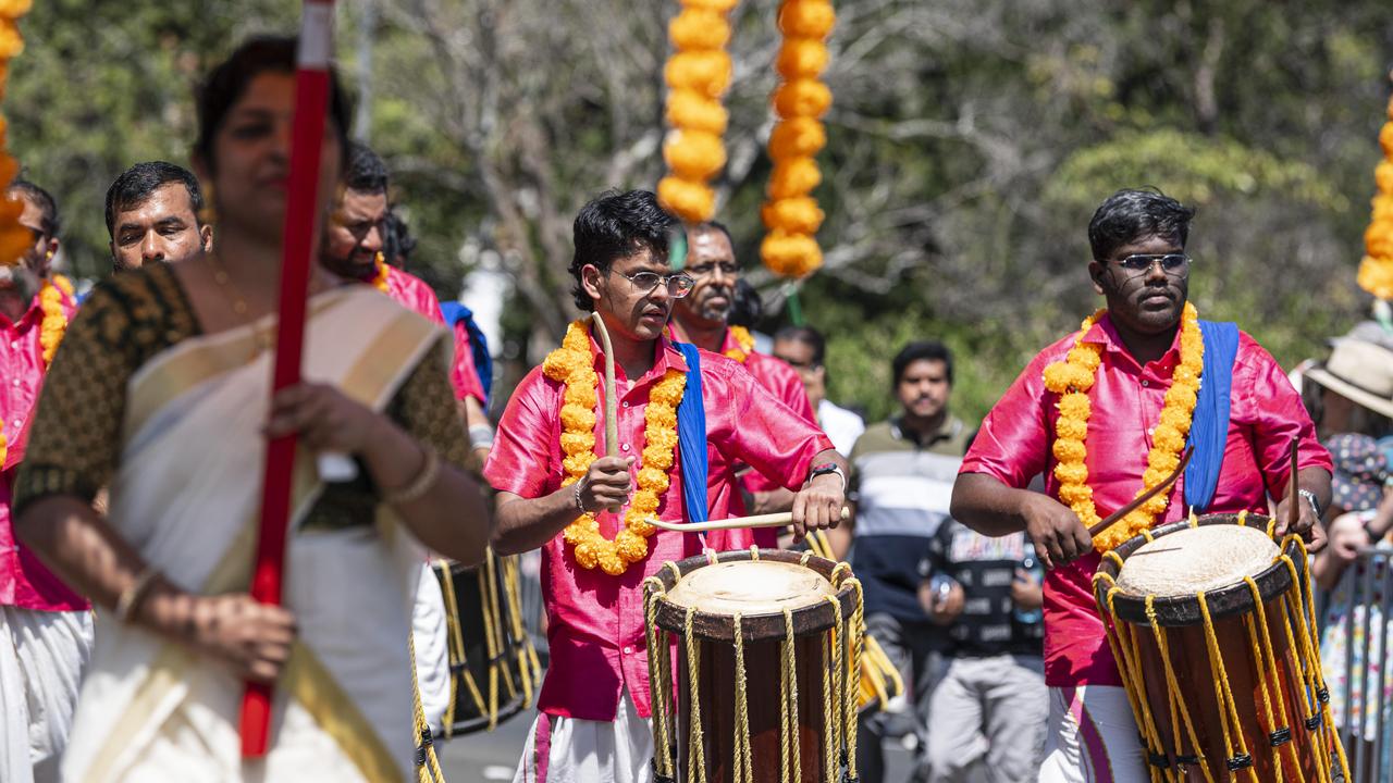 Toowoomba Malayali Assocation float in the Grand Central Floral Parade of the Carnival of Flowers, Saturday, September 21, 2024. Picture: Kevin Farmer