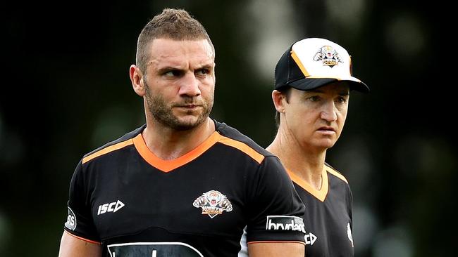 Wests Tigers training