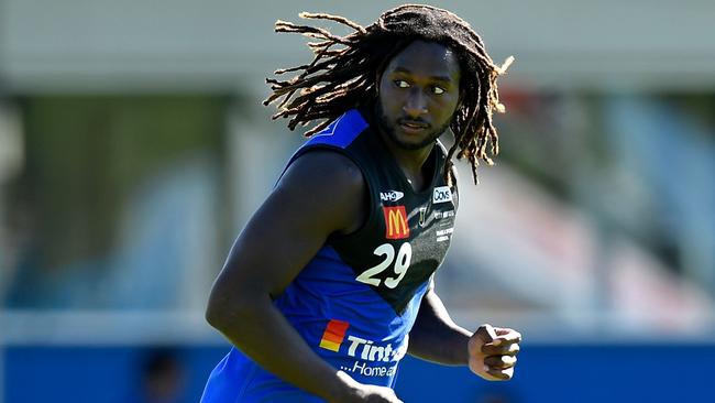The return of Nic Naitanui will be the key to West Coast’s success in 2018. (Photo by Stefan Gosatti/Getty Images)