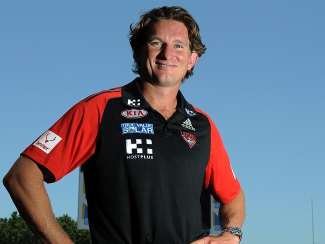 GOLD COAST, AUSTRALIA - NOVEMBER 22:  James Hird of Essendon poses during a coaches media call prior to the AFL draft at Metricon Stadium on November 22, 2012 on the Gold Coast, Australia.  (Photo by Matt Roberts/Getty Images)