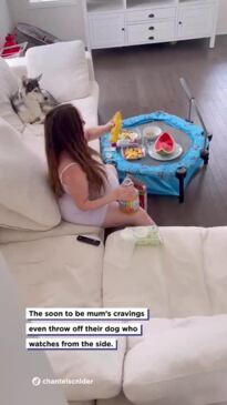 Husband spies on pregnant wife and her strange cravings