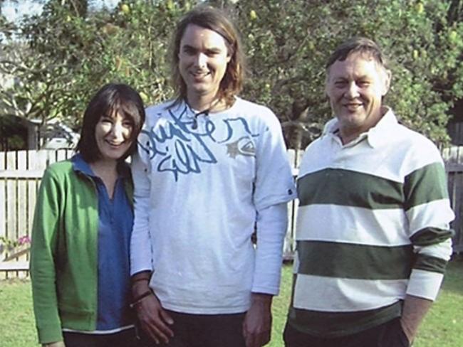 Eden Waugh with parents Elaine and David Waugh.