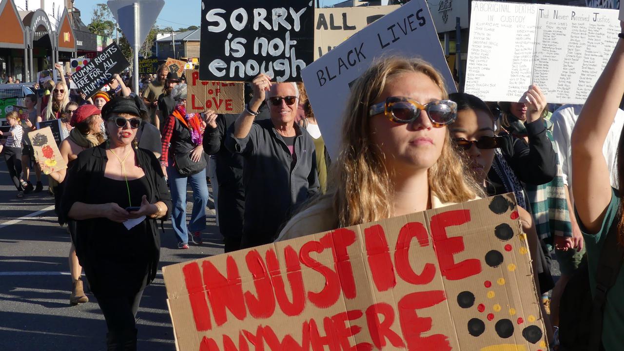 Black Lives Matter Protest in Byron Bay.