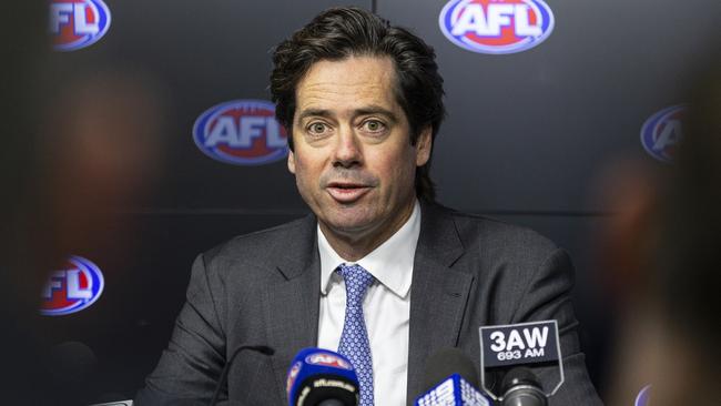 AFL chief Gillon McLachlan refuted suggestions the League controls the expansion club. Pic: AAP