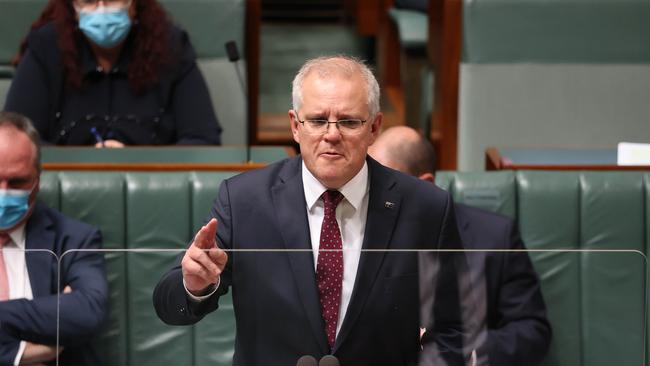 Prime Minister Scott Morrison will introduce long-awaited religious discrimantion bill tomorrow. Picture: NCA NewsWire / Gary Ramage