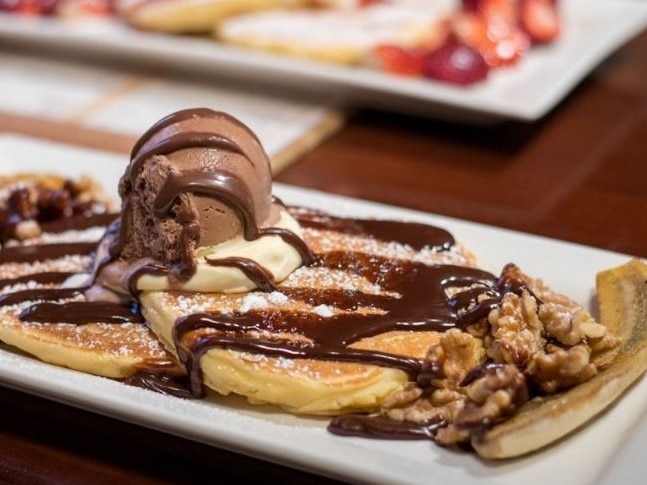 Hot Troppo pancakes from the Pancake Manor. Picture: Supplied