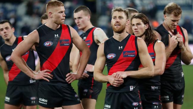 Essendon is among four clubs with players and staff in hard lockdown. Picture: AFL Photos/Getty Images