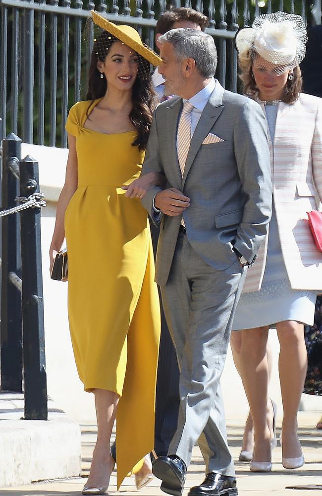 The Clooney’s were VIPs at the royal wedding. Picture: Getty Images