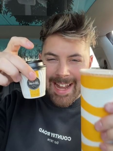 Melbourne influencer Brad Canning decided to put the viral drink to the test. Picture: TikTok/BradCanning