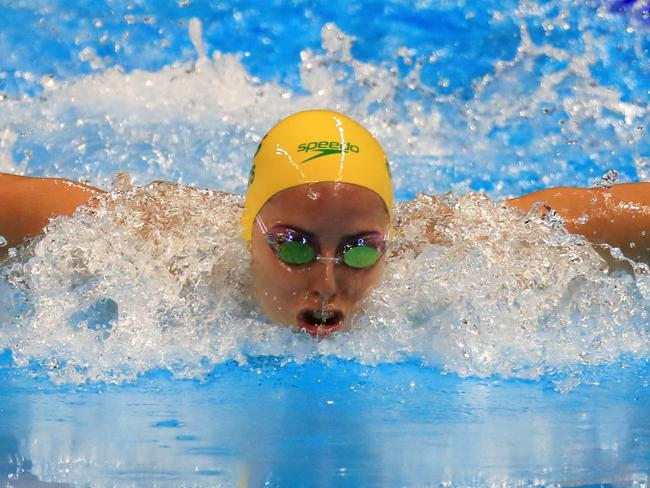 Rio Olympics 2016. The finals and semifinals of the swimming on day 04, at the Olympic Aquatic Centre in Rio de Janeiro, Brazil. Alicia Coutts during the WomenÕs 200m Individual Medley Final. Picture: Alex Coppel.