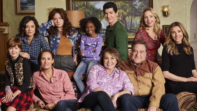 The cast of the Roseanne reboot, which has now been axed. (Pic: ABC)