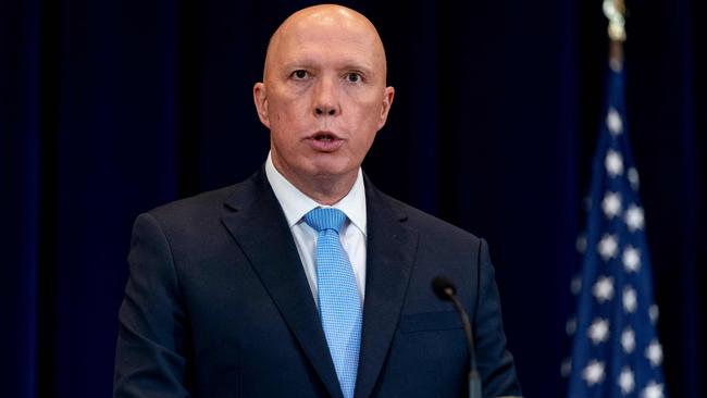 Defence Minister Peter Dutton. Picture: AFP