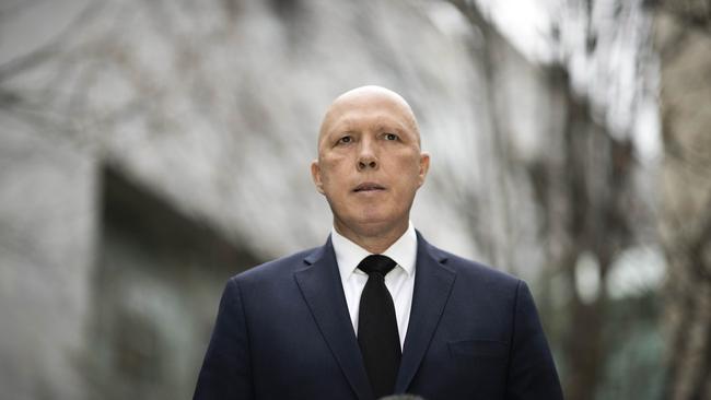 Opposition Leader Peter Dutton must make sure his party is seen to stand for something if it is to have any hope of victory. Picture: Gary Ramage