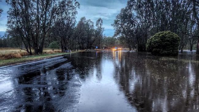 Seymour floods, where 81mm of rain fell in 24 hours. Picture: Supplied