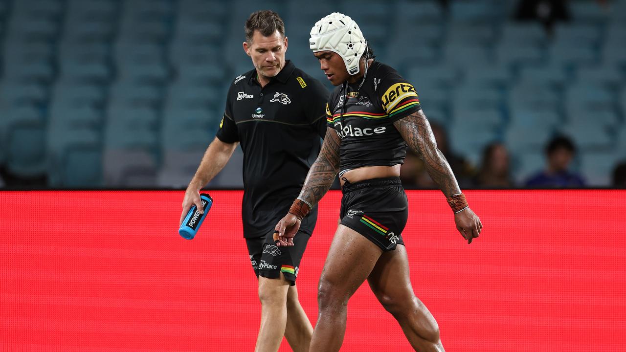 Brian To’o and Zac Lomax have both been injured this season but could still be picked for the Origin opener. Picture: Cameron Spencer/Getty Images