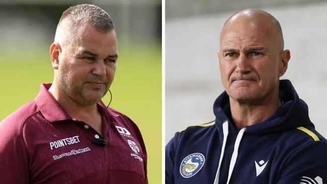 Anthony Seibold and Brad Arthur. Photos: Getty Images