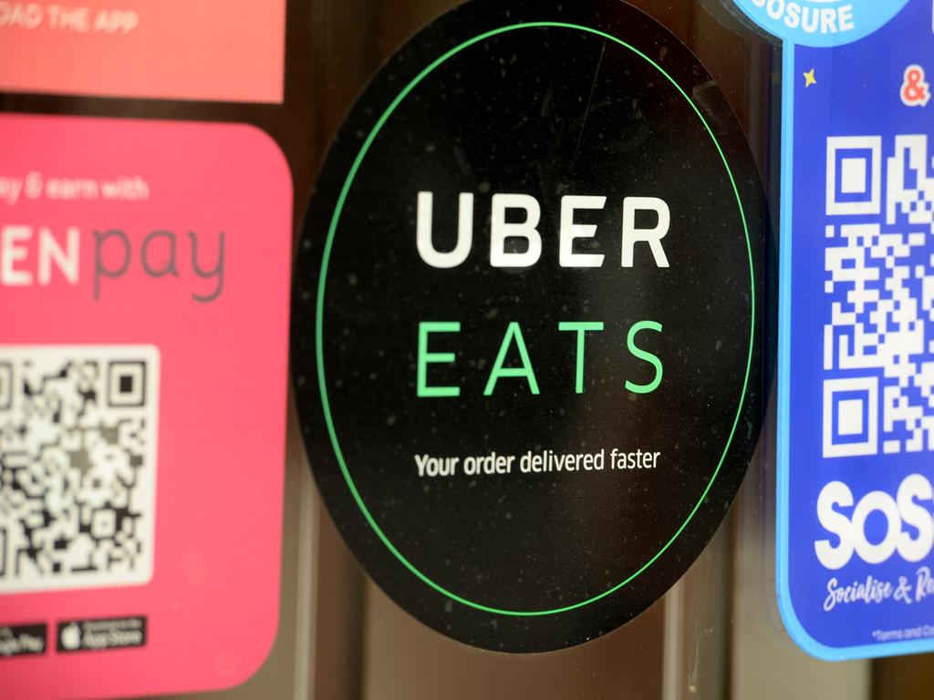 Some Uber Eats delivery drivers are making off with stolen food, leaving restaurant owners furious and out of pocket. Picture: NCA NewsWire / Andrew Henshaw