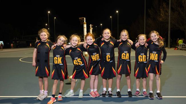 St Josephs Gold under-11 netball team.