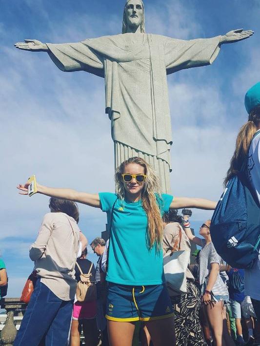 Ellie Carpenter exploring Brazil. Picture: Instagram