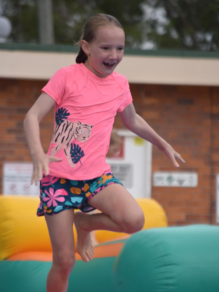 PARTY TIME: There were plenty of splatters and splashes at Dalby's pool party on Saturday.