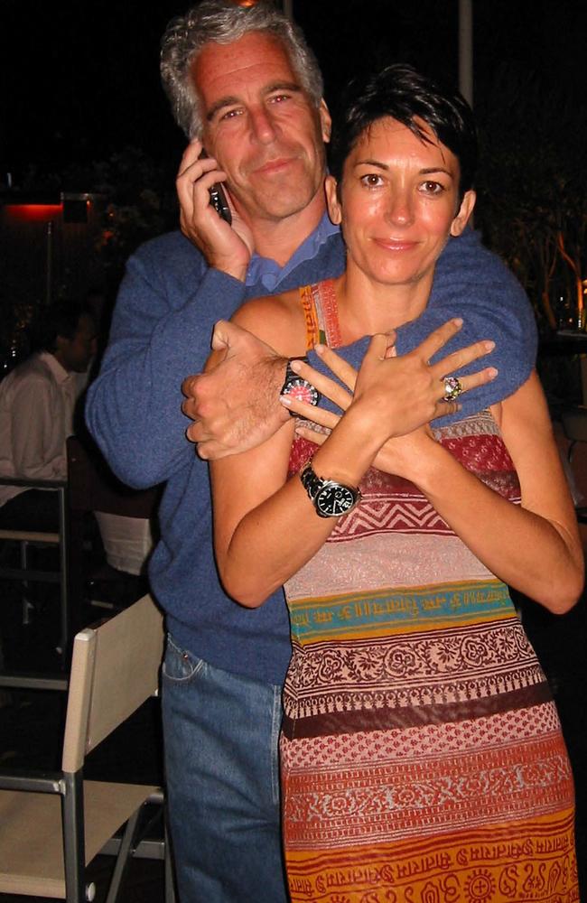 Jeffrey Epstein and Ghislaine Maxwell. Picture: AFP