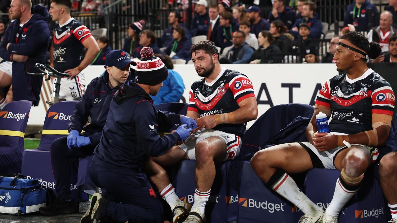 A fractured thumb came at the worst possible time for Brandon Smith in his first season with the Roosters. Picture: Matt King/Getty Images