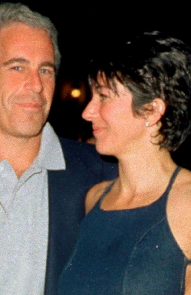 Epstein and Ghislaine Maxwell, pictured in 2000. Picture: Getty