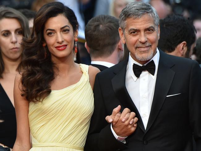 Human rights lawyer Amal Clooney with her actor husband George Clooney.