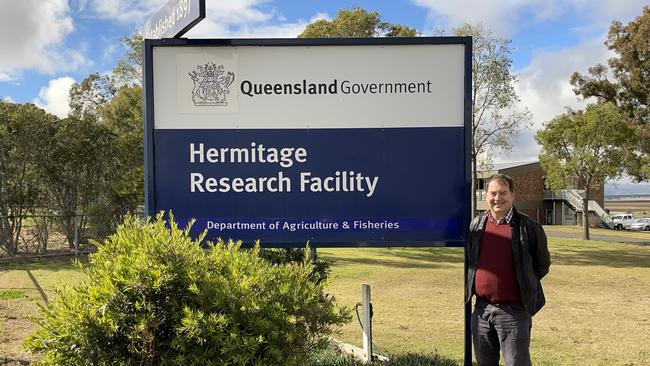 Professor Jordan at the Hermitage Research Facility in Warwick. Photo: Madison Mifsud-Ure / Warwick Daily News