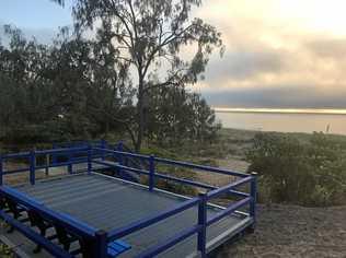 Recycled stairs at Pitt Street, Blacks Beach. Picture: Contributed