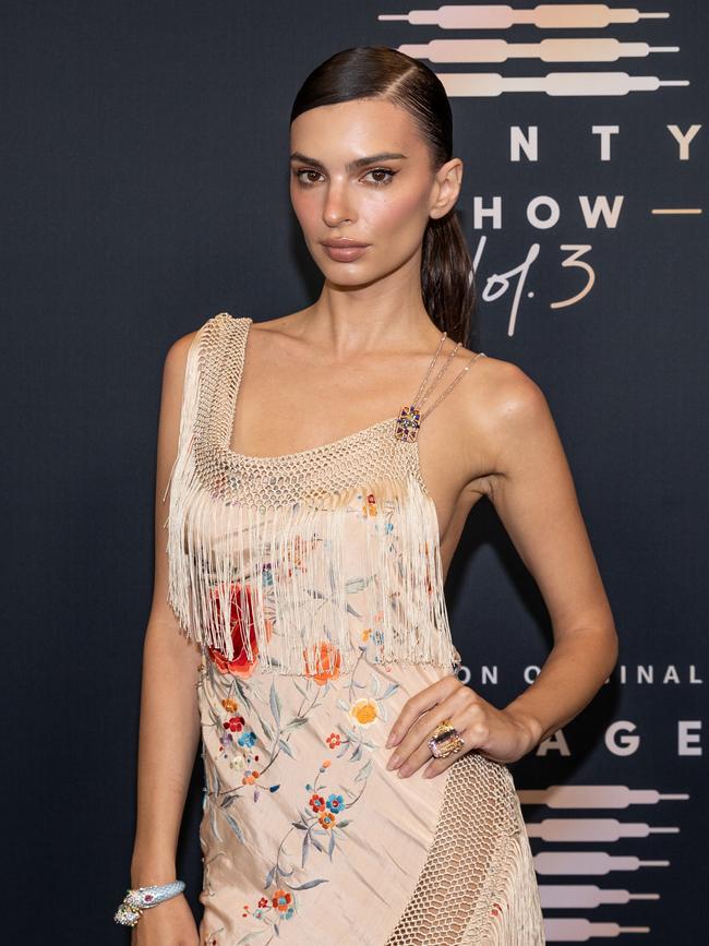 Em Rata is appearing in the runway show, being broadcast on Amazon Prime Video. Picture: Emma McIntyre/Getty Images for Rihanna’s Savage X Fenty Show Vol. 3 Presented by Amazon Prime Video