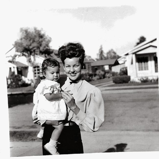 ‘We moved a lot’ ... Cher with her mother in Gardena, south Los Angeles, in 1946. Picture courtesy of Cher.