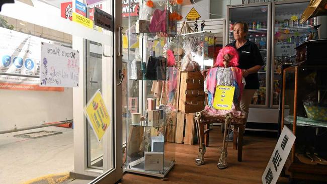 Pauline Williamson from Ipswich City Mall Newsagency can't wait for the mall to be completed. Picture: Rob Williams