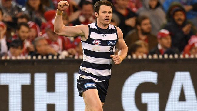 Patrick Dangerfield’s form as a forward has been outstanding. Picture: AAP Images