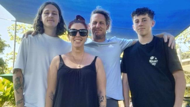 Katy and Simon Hayes with two of their children. Photo: contributed