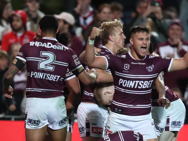 Former Sea Eagles star Josh Schuster is set to revive his NRL career under Wayne Bennett at the Rabbitohs, after signing a one-year deal. Picture: Getty Images