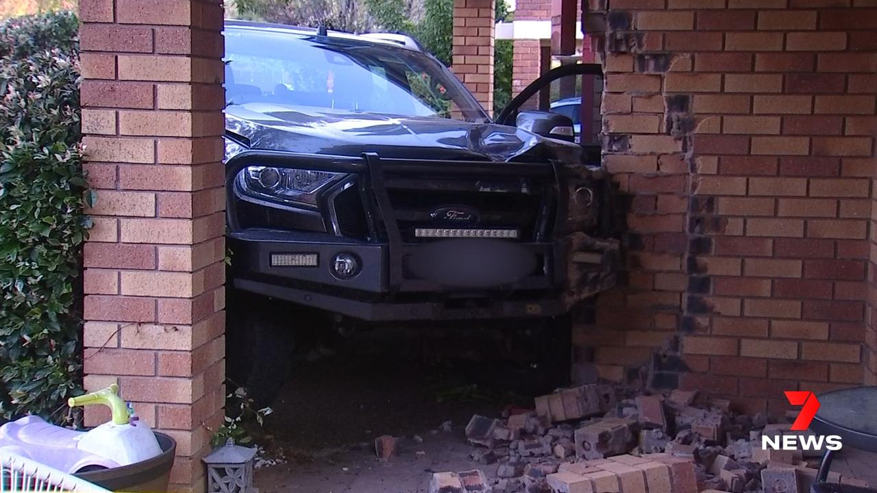 Mitchell Thomas Malcolm Skinner has been charged with dangerous operation of motor vehicle after he allegedly rammed a police vehicle. Photo: 7 News