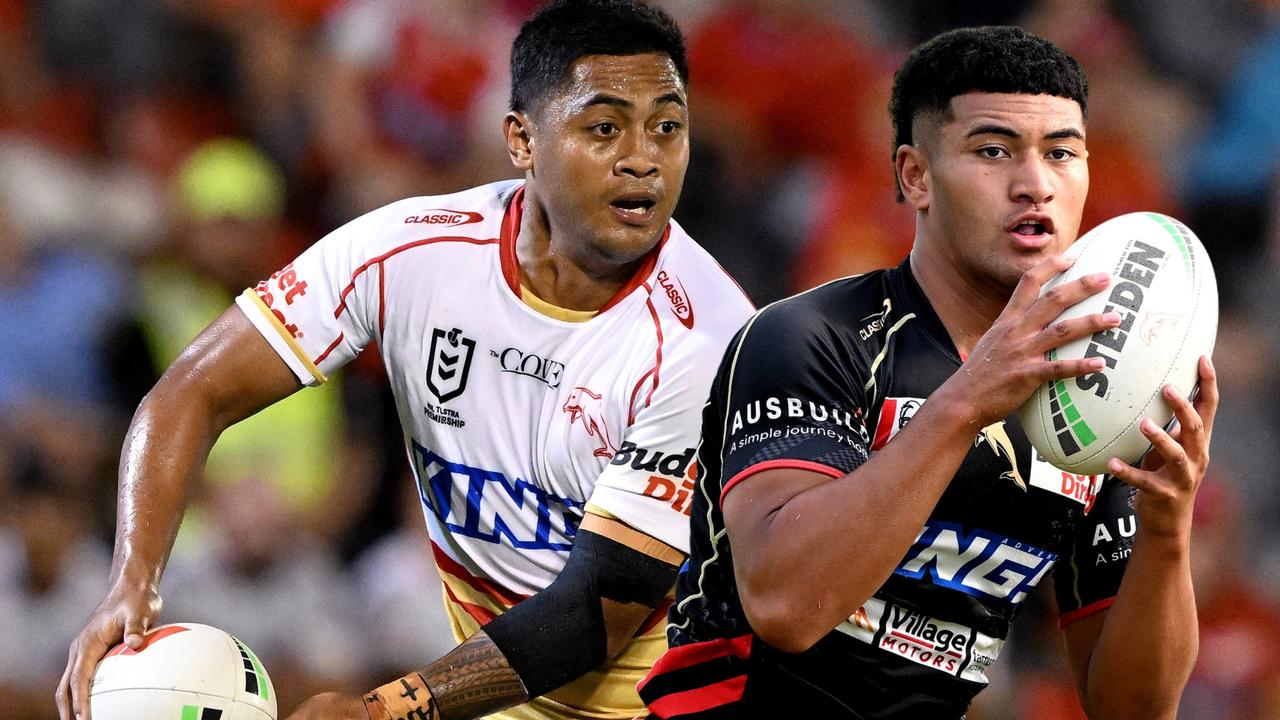 (L-R) Anthony Milford and Isaiya Katoa.