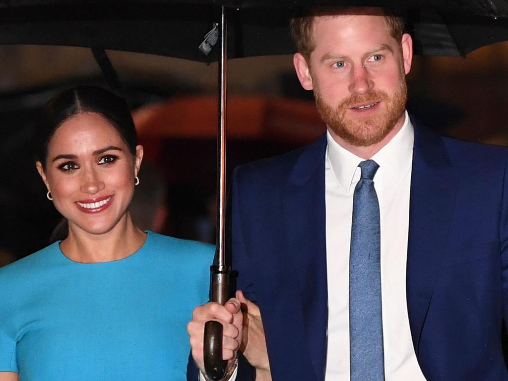 Prince Harry and Meghan in their last royal outing. Picture: DANIEL LEAL-OLIVAS / AFP