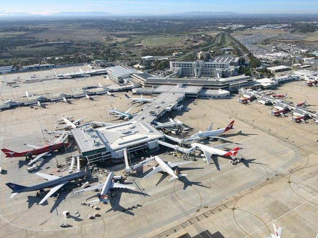 Generic aerial photo of Melbourne Airport. Suppied