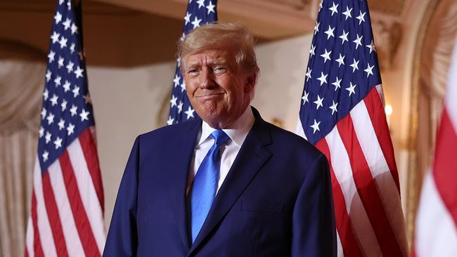 Former US president Donald Trump at Mar-a-Lago on Wednesday (AEDT). Picture: AFP