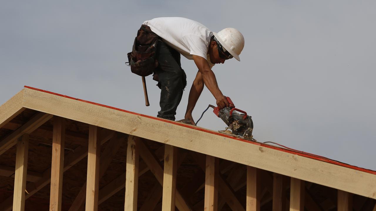 The HomeBuilder grant is expected to be a boost for the residential construction market. Picture: Patrick T. Fallon/Bloomberg