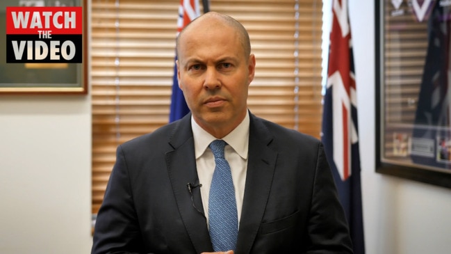 Treasurer Josh Frydenberg's special Budget message for Daily Telegraph readers