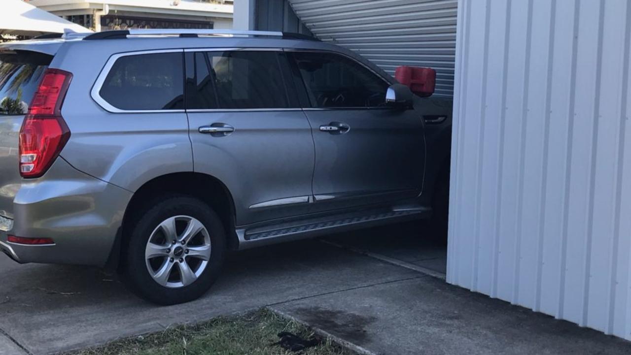 Police allege a vehicle collided with a parked car at a driveway outside the Emu Park police station’s garage on January 2, pushing it through the door and into another car. The driver exited the vehicle before allegedly pouring fuel over one of the cars and lighting a small fire in the grass nearby.