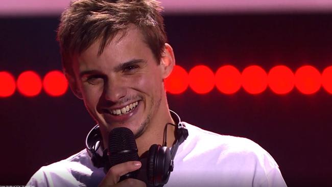 Controversial: Sam Perry’s vocal loop wizardry left some wondering had The Voice lost its focus on voice. Picture: Channel 9